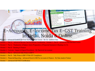 Accounting Course in Delhi, 110048, [GST Update 2024] by SLA Accounting Institute, Taxation and Tally Prime Institute in Delhi, Noida
